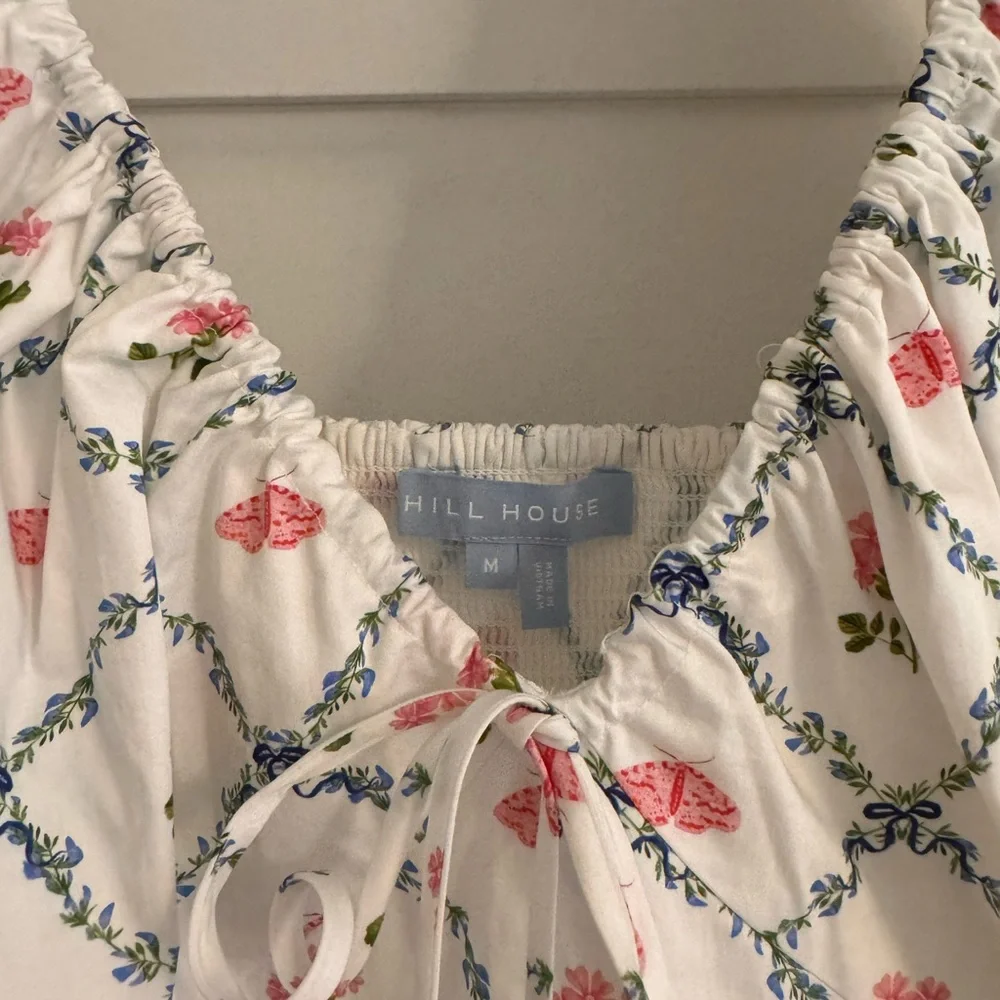 Hill House White and Pink Floral Mini Dress - Picture 5 of 5
